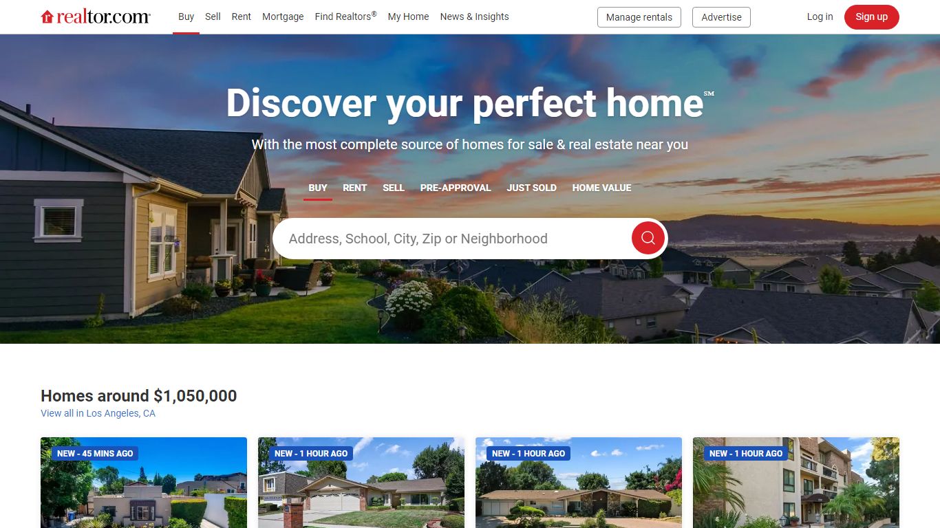 Homes for Sale, Real Estate & Property Listings | realtor.com®